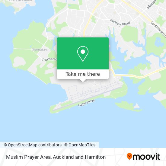 Muslim Prayer Area map