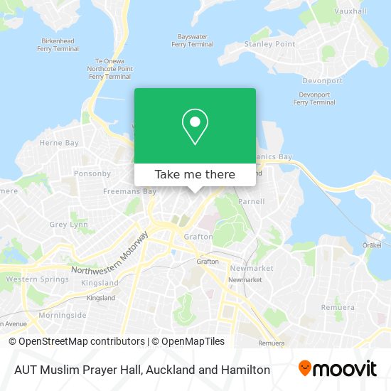 AUT Muslim Prayer Hall map