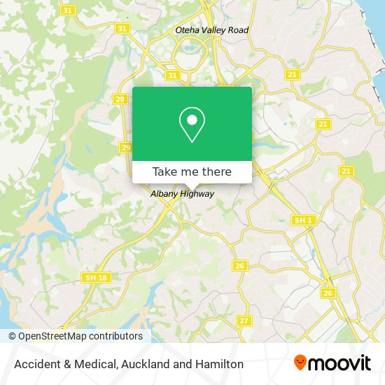 Accident & Medical map