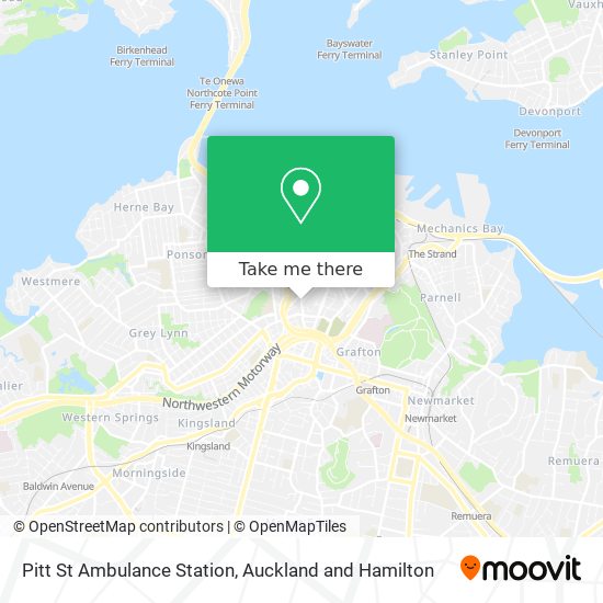 Pitt St Ambulance Station map