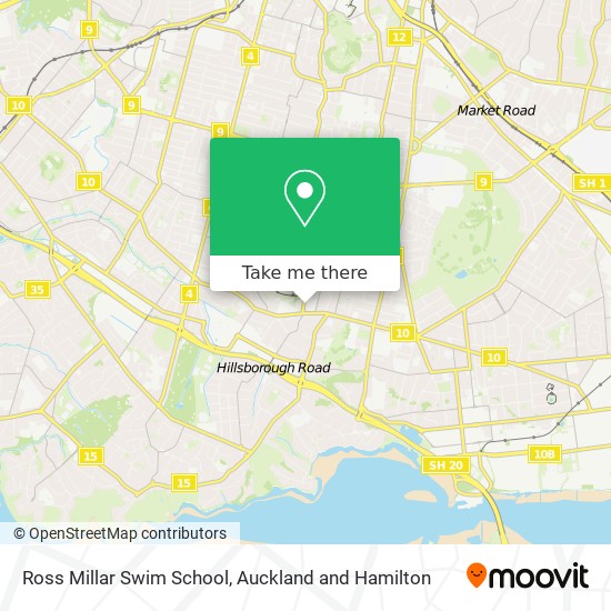 Ross Millar Swim School map