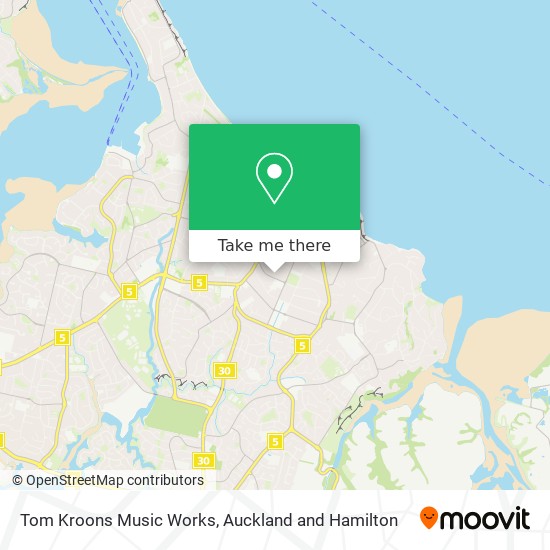 Tom Kroons Music Works map