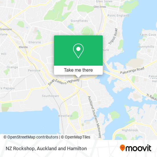 NZ Rockshop map