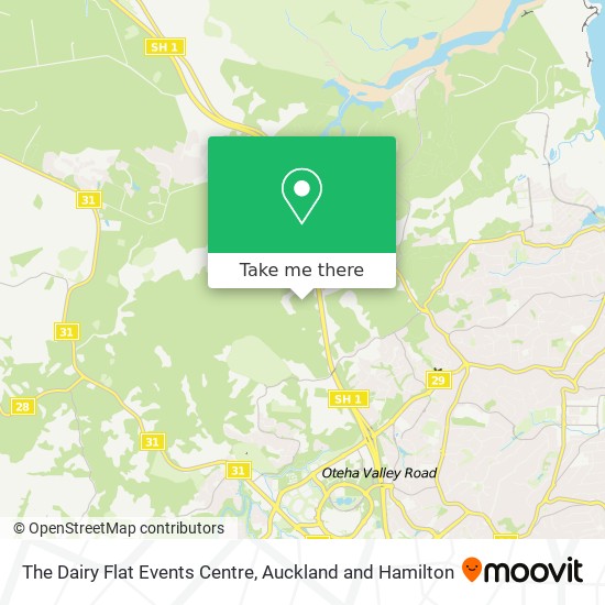 The Dairy Flat Events Centre map