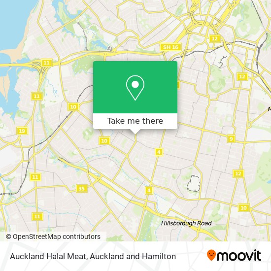 Auckland Halal Meat map