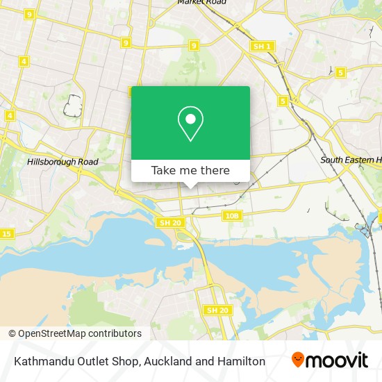 Kathmandu Outlet Shop map