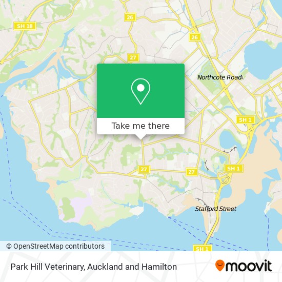 Park Hill Veterinary map