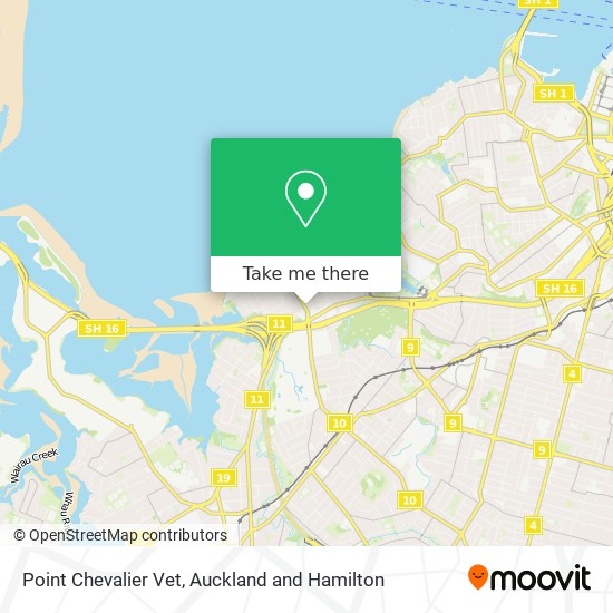 Point Chevalier Vet map