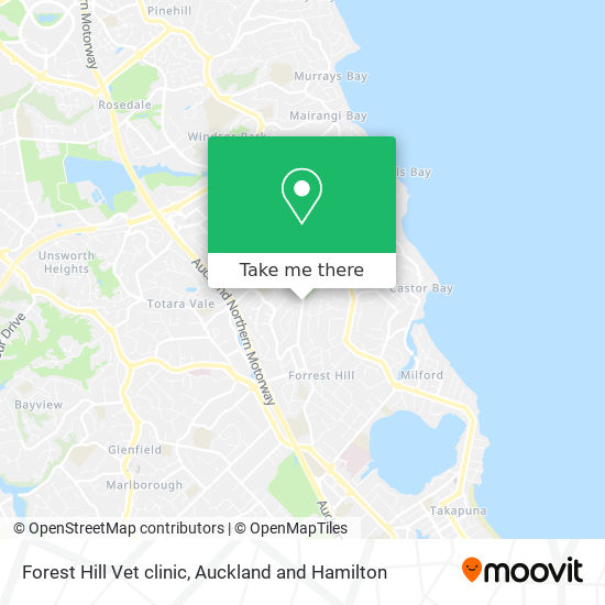Forest Hill Vet clinic map