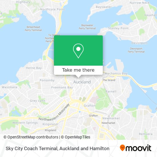 Sky City Coach Terminal map