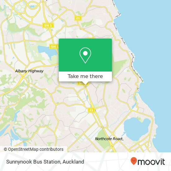 Sunnynook Bus Station地图