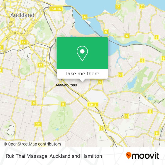 Ruk Thai Massage map