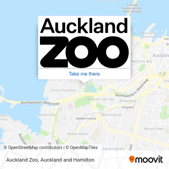 Auckland Zoo map