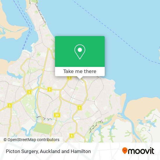 Picton Surgery map