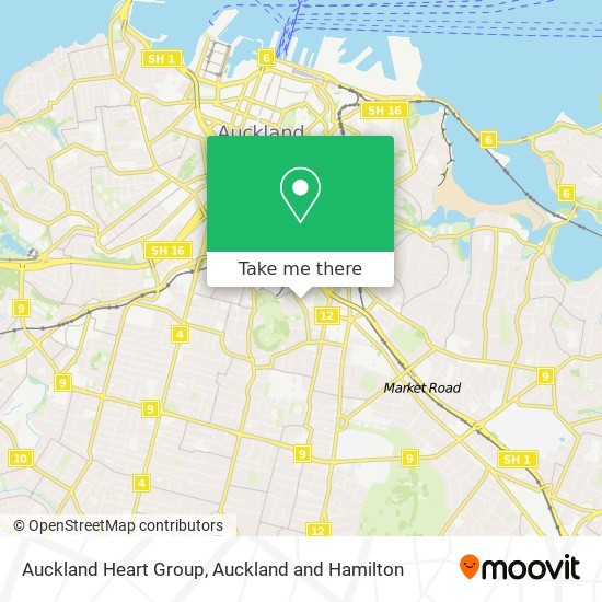 Auckland Heart Group map