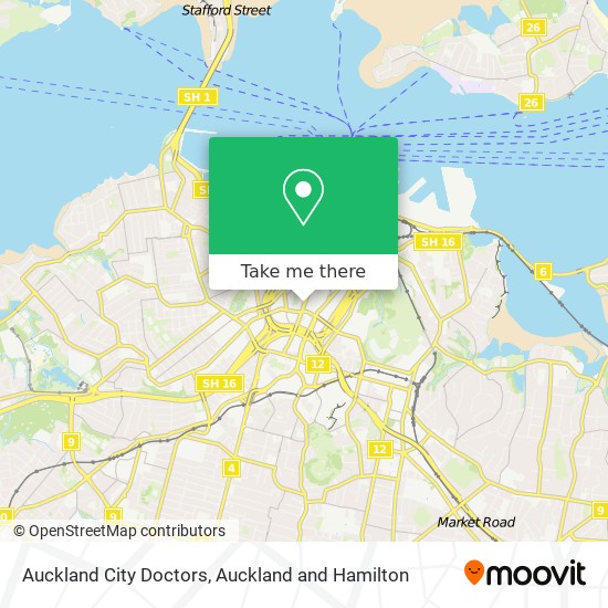 Auckland City Doctors map