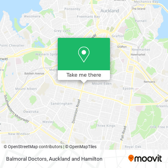 Balmoral Doctors map