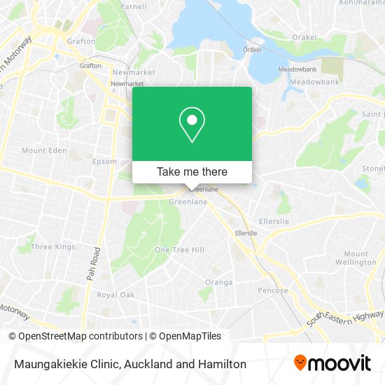 Maungakiekie Clinic地图