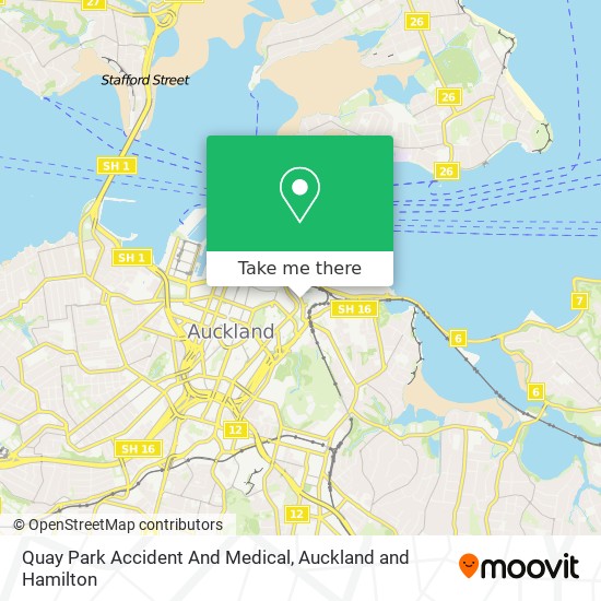 Quay Park Accident And Medical map