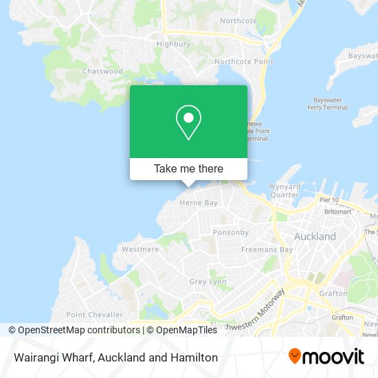 Wairangi Wharf map