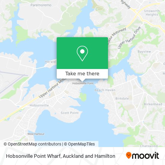Hobsonville Point Wharf map