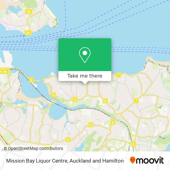 Mission Bay Liquor Centre map