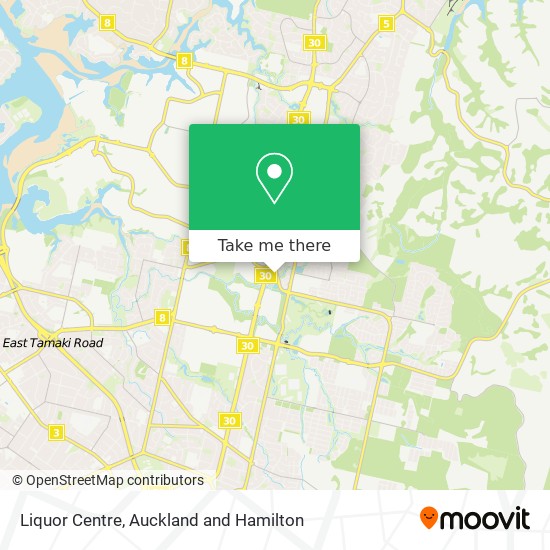 Liquor Centre map