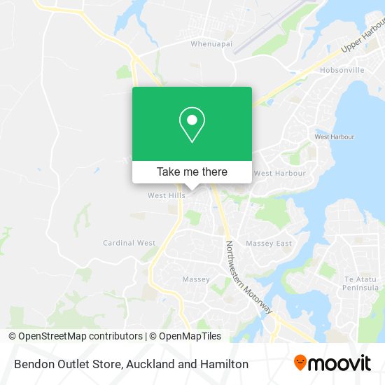 Bendon Outlet Store map