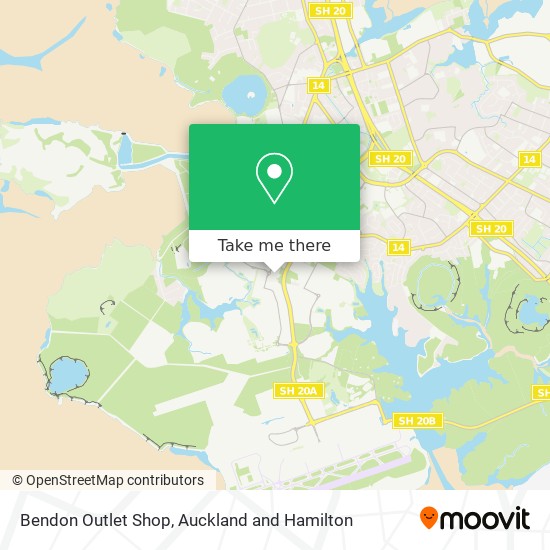 Bendon Outlet Shop map