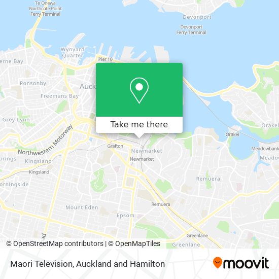 Maori Television map