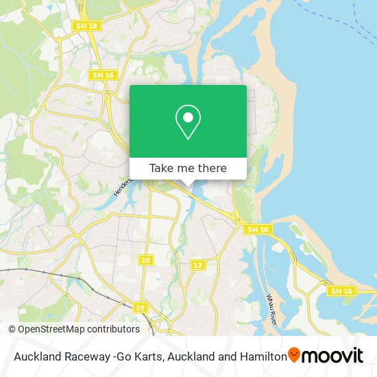 Auckland Raceway -Go Karts map