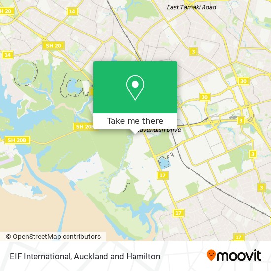 EIF International map