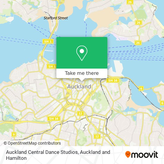 Auckland Central Dance Studios地图