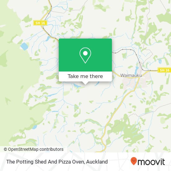 The Potting Shed And Pizza Oven map