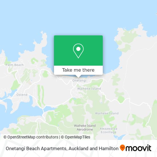 Onetangi Beach Apartments map
