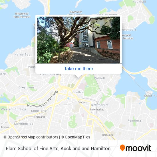 Elam School of Fine Arts map