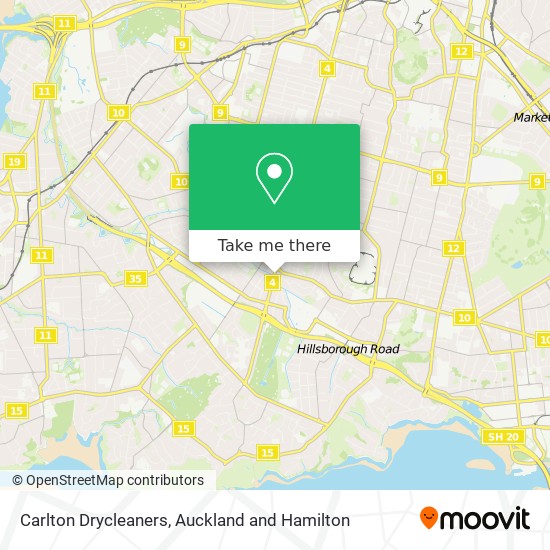 Carlton Drycleaners map