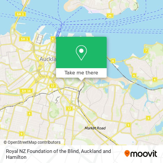 Royal NZ Foundation of the Blind map