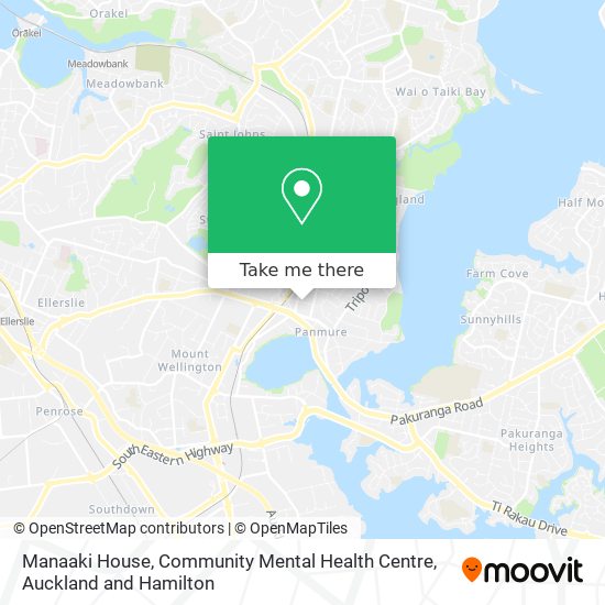 Manaaki House, Community Mental Health Centre map