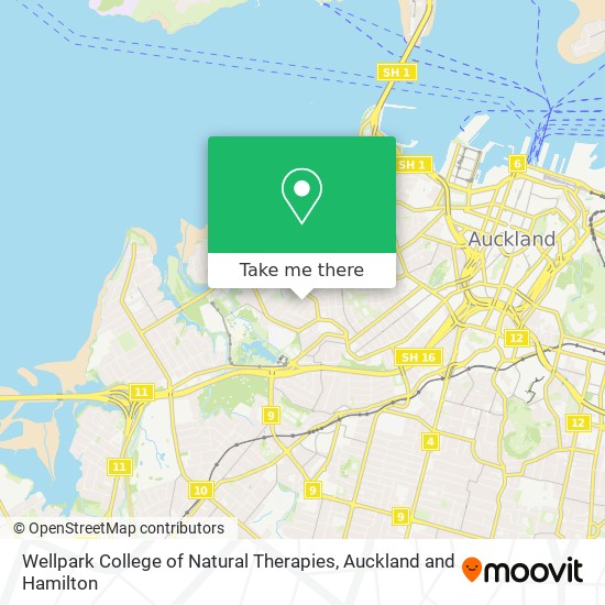 Wellpark College  of Natural Therapies map