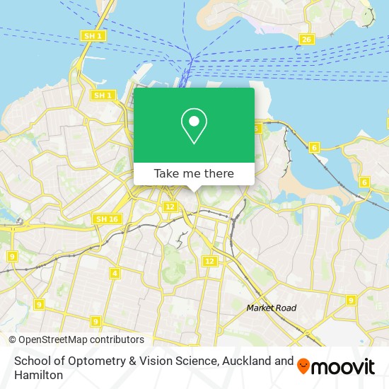 School of Optometry & Vision Science map