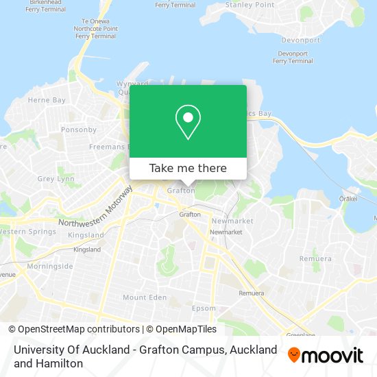 University Of Auckland - Grafton Campus map