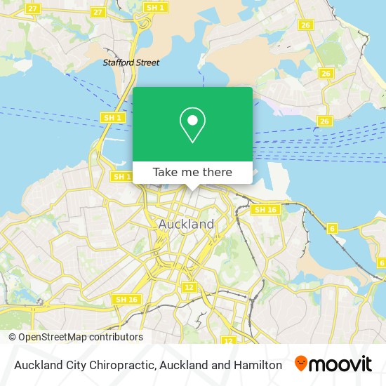 Auckland City Chiropractic map