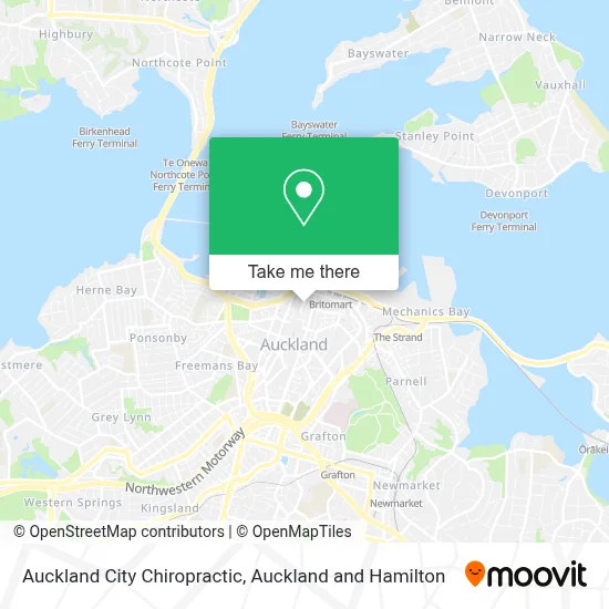 Auckland City Chiropractic map