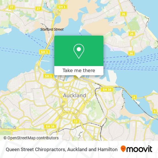 Queen Street Chiropractors map