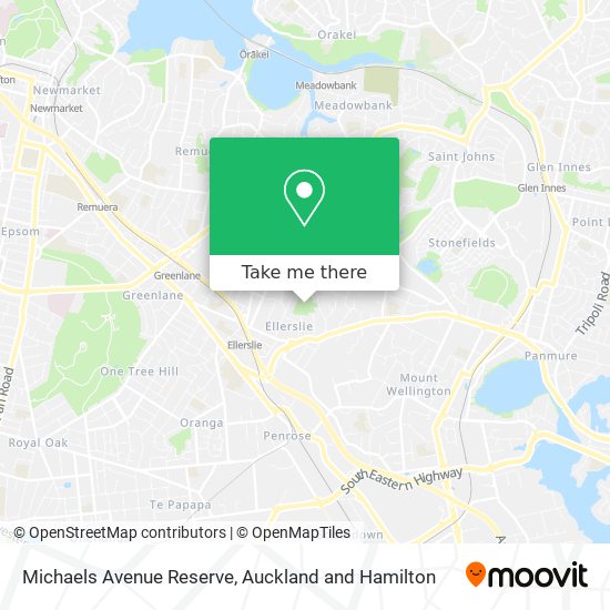 Michaels Avenue Reserve map