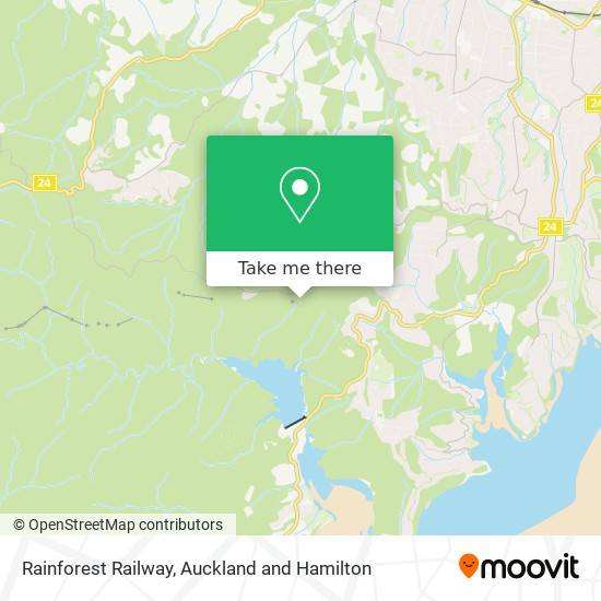 Rainforest Railway map
