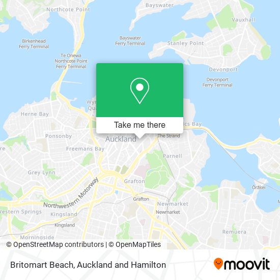 Britomart Beach map