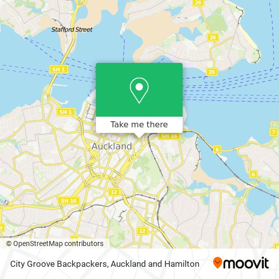 City Groove Backpackers map