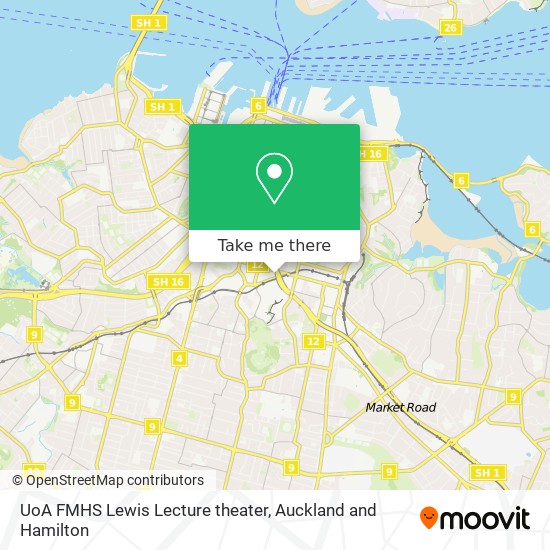 UoA FMHS Lewis Lecture theater map